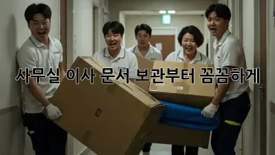 사무실 이사? 문서 보관부터 꼼꼼하게!